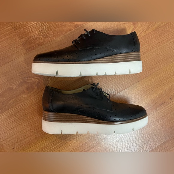 GEOX Platform Leather Dress Shoes - Picture 6 of 12
